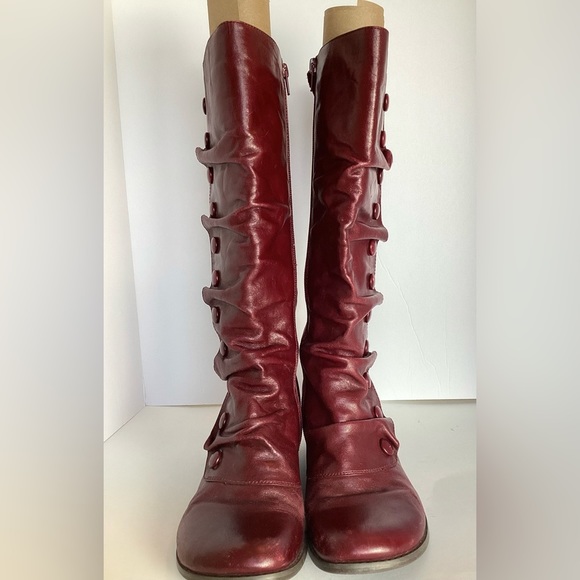 Miz Mooz Bobbi Bloom Boots Victorian Button Style Mid Calf Size 6.5/7 Steampunk - Picture 5 of 16